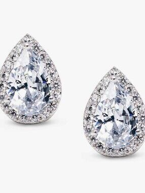 SWEETV Teardrop Bridal Wedding Earrings for Brides, Women